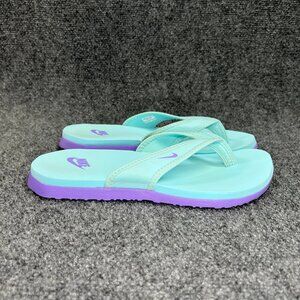 Nike Celso Sandals Women's Size 8 Turquoise Purple Beach Recovery Flip Flops
